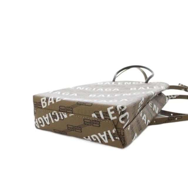【中古】バレンシアガ BALENCIAGA ショッピングバッグ フォンホルダーバッグ ショルダーバッグ 2WAY 茶 693805 /KH_3