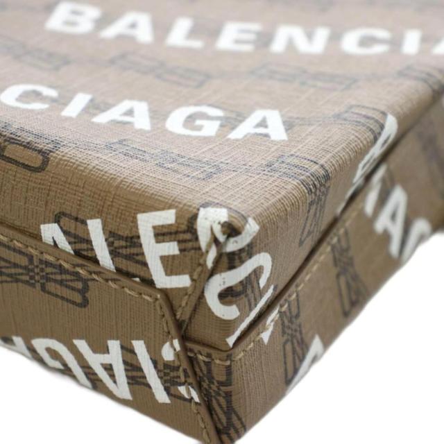 【中古】バレンシアガ BALENCIAGA ショッピングバッグ フォンホルダーバッグ ショルダーバッグ 2WAY 茶 693805 /KH_5