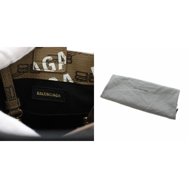 【中古】バレンシアガ BALENCIAGA ショッピングバッグ フォンホルダーバッグ ショルダーバッグ 2WAY 茶 693805 /KH_8