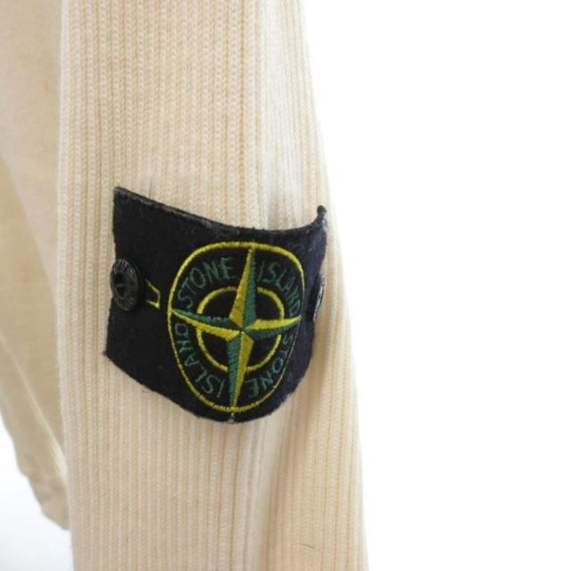【中古】ストーンアイランド STONE ISLAND ニット セーター コンパスロゴ ワッペン 長袖 XL アイボリー 8115553C2_2