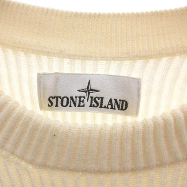 【中古】ストーンアイランド STONE ISLAND ニット セーター コンパスロゴ ワッペン 長袖 XL アイボリー 8115553C2_3