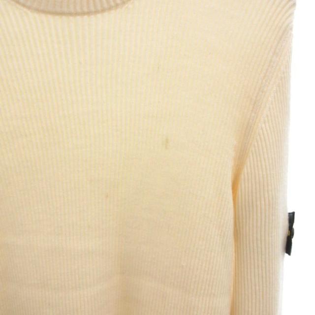 【中古】ストーンアイランド STONE ISLAND ニット セーター コンパスロゴ ワッペン 長袖 XL アイボリー 8115553C2_5