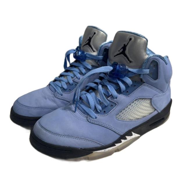 【中古】ナイキ NIKE エアジョーダン5 Air Jordan 5 UNC ユニバーシティ ブルー スニーカー シューズ 29cm メンズ