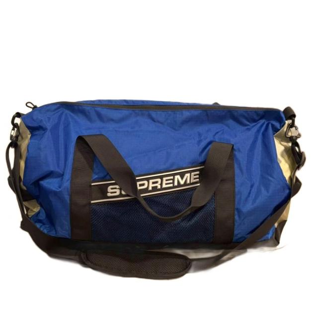 【中古】シュプリーム SUPREME Logo Duffle Bag FW23 ボストンバッグ ダッフルバッグ 青 ブルー メンズ