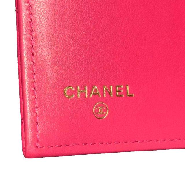 【中古】未使用品 シャネル CHANEL マトラッセ キャビアスキン フラップウォレット ミディアム 二つ折り財布 ☆AA★_5