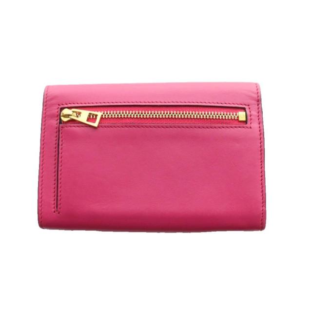【中古】ロエベ LOEWE アナグラム 二つ折り財布 ピンク /SS ■OS ■OH レディース_1