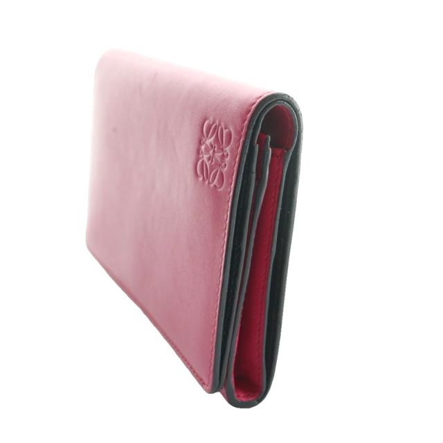 【中古】ロエベ LOEWE アナグラム 二つ折り財布 ピンク /SS ■OS ■OH レディース_2