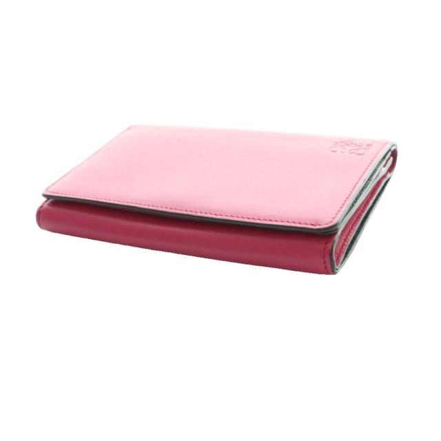 【中古】ロエベ LOEWE アナグラム 二つ折り財布 ピンク /SS ■OS ■OH レディース_3