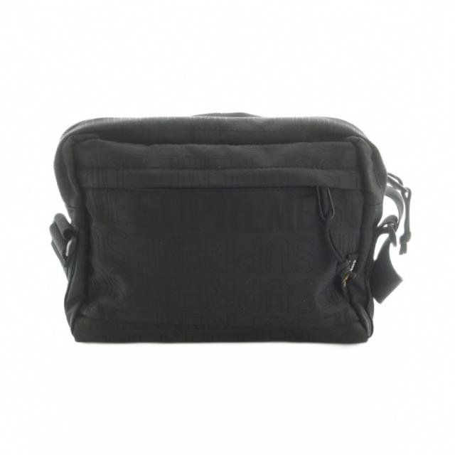 【中古】シュプリーム SUPREME 19SS Shoulder Bag ショルダーバッグ 真四角型 ロゴタイプ刷り上げる 黒 /MI ■os