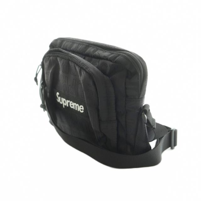 【中古】シュプリーム SUPREME 19SS Shoulder Bag ショルダーバッグ 真四角型 ロゴタイプ刷り上げる 黒 /MI ■os