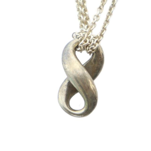 【中古】ティファニー TIFFANY &amp; CO. インフィニティ ダブルチェーン ネックレス アクセサリー ペンダント