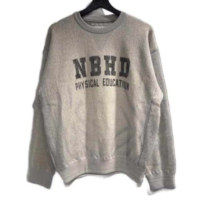 【中古】ネイバーフッド NEIGHBORHOOD × トルク TOLQ ニット セーター M グレー メンズ