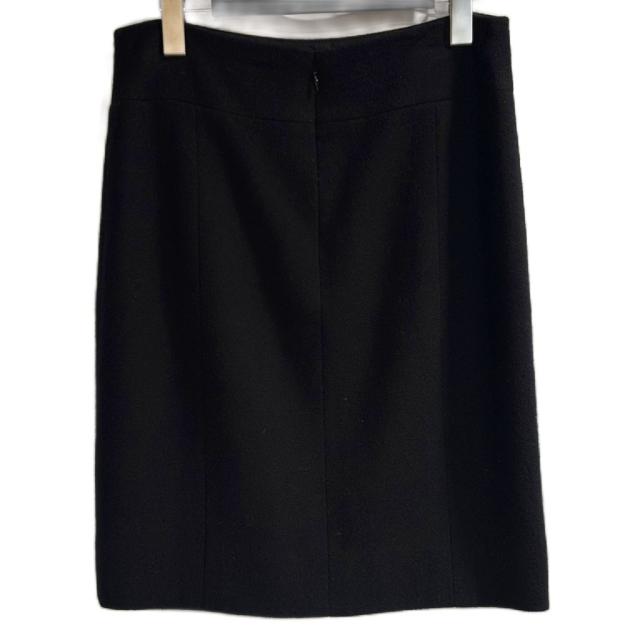 【中古】シャネル CHANEL 美品 06A スカート ココマーク ひざ丈 黒 ブラック 38 M位 レディース_1