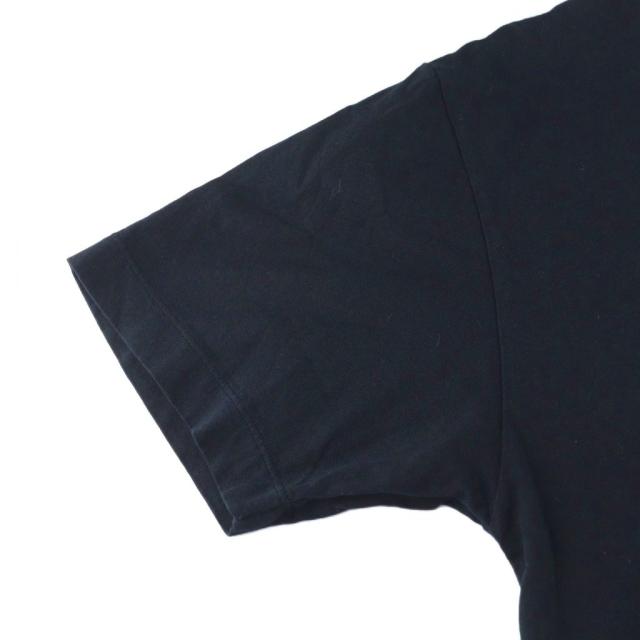 【中古】ストーンアイランド STONE ISLAND Tシャツ カットソー ロゴ プリント クルーネック半袖 M 黒 ブラック_4