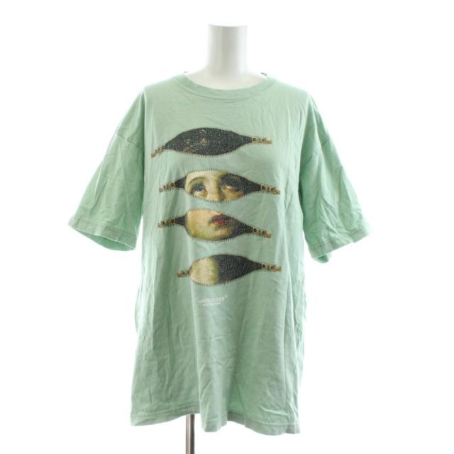 【中古】アンダーカバー UNDERCOVER Womens Collection ColdFlame Tシャツ カットソー 半袖 クルーネック プリント