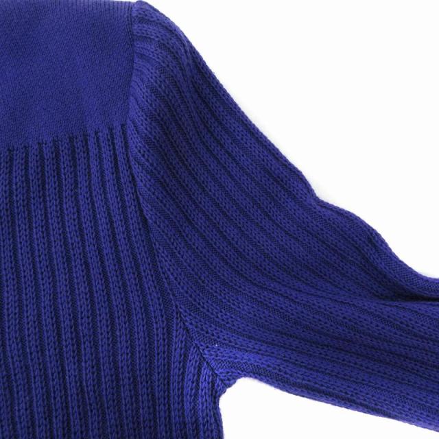 【中古】ジバンシィ GIVENCHY ヴィンテージ ロングカーディガン ニット リブ編み バイカラー 紫 パープル 赤 レッドの通販は