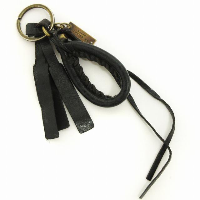BALENCIAGA バレンシアガ レザー キーリング キーホルダー ブラック