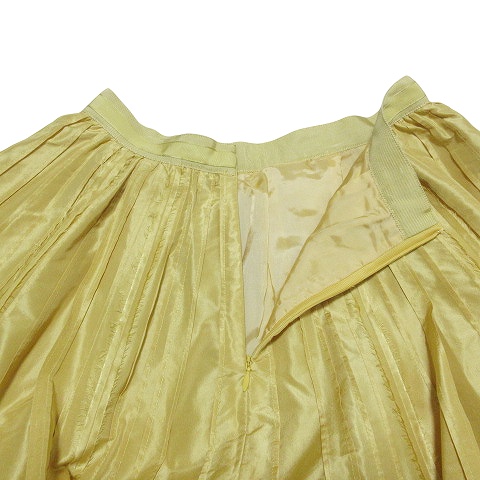 【中古】フォクシー 美品 20年 Fancy Crystal スカート カットオフ シルク 40465 ひざ丈 フレア イエロー 38 S相当の通販は 【中古】フォクシー 美品 20年 Fancy Crystal スカート カットオフ シルク 40465 ひざ丈 フレア イエロー 38 S相当の通販は