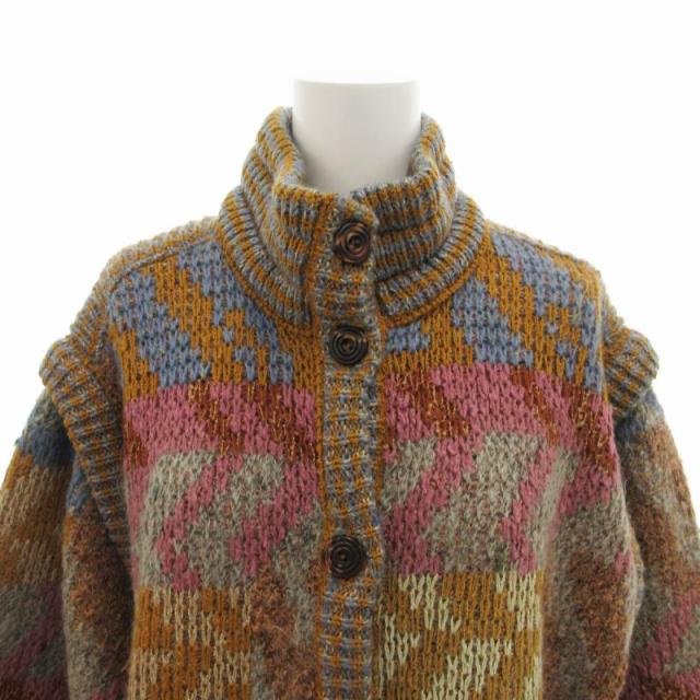 MISSONI ダブルボタン ロングコート　モヘヤ　ブラウン　茶　42 MISSONI ダブルボタン ロングコート モヘヤ ブラウン 茶 42