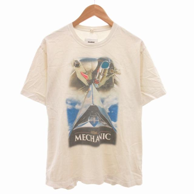 【中古】ダブレット doublet 24SS ANDROID PRINT T-SHIRT Tシャツ アニメ プリント 半袖 M 白 オフホワイト の通販は