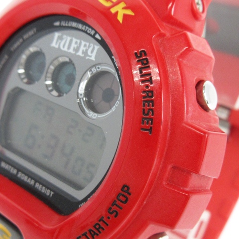 限定 G-SHOCK ワンピース ルフィモデル DW-6900FS 赤 限定生産の