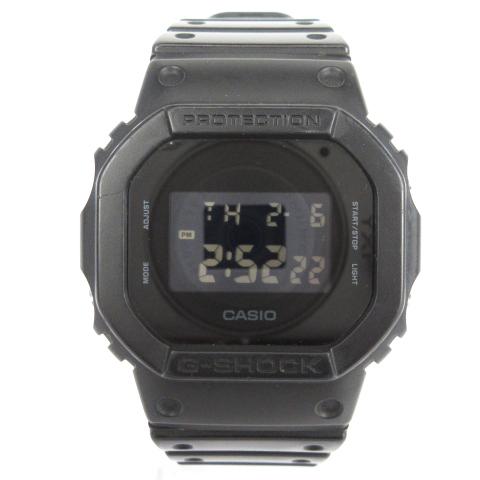 【中古】カシオジーショック CASIO G-SHOCK ソリッドカラーズ 腕時計 クォーツ デジタル DW-5600BB-1JF 黒 ブラックの通販は 6,800円