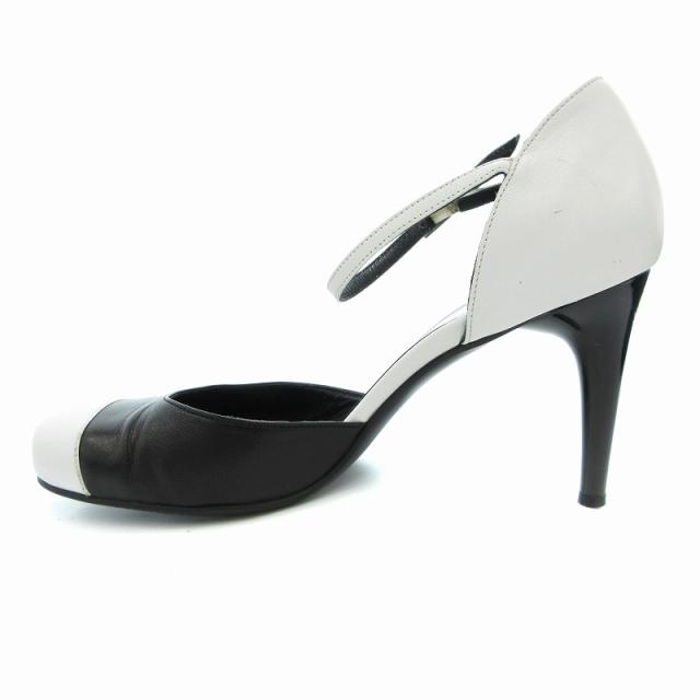 CHANEL アンクルストラップ パンプス 黒白 CHANEL アンクルストラップ パンプス 黒白 【公式通販】