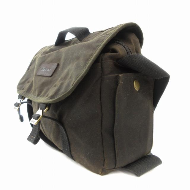 【未使用】Barbour ワックス コットン メッセンジャーバッグ 中古】バブアー Barbour Essential ワックスコットン