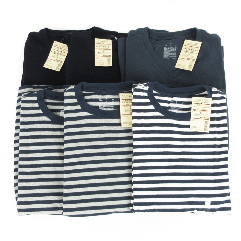【中古】無印良品 良品計画 おまとめ 6点セット Tシャツ 長袖 セーター ニット ネイビー S メンズの通販は 6,300円