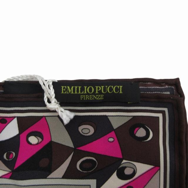 中古】未使用品 エミリオプッチ EMILIO PUCCI タグ付き スカーフ 