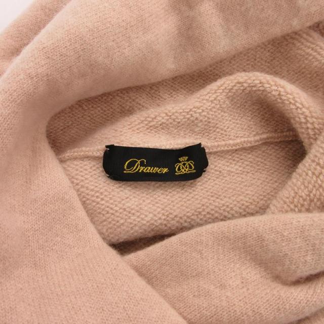 ドゥロワー Drawer 21AW 12Gウールカシミヤ フーデッド ノースリーブニット パーカー プルオーバー ピンク 6518-199-0439 中古】ドゥロワー Drawer 21AW 12Gウールカシミヤ フーデッド