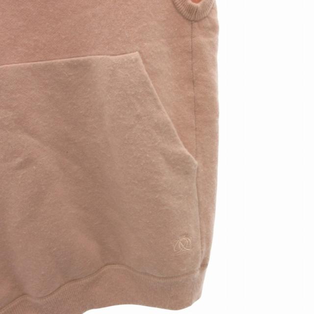 ドゥロワー Drawer 21AW 12Gウールカシミヤ フーデッド ノースリーブニット パーカー プルオーバー ピンク 6518-199-0439 中古】ドゥロワー Drawer 21AW 12Gウールカシミヤ フーデッド