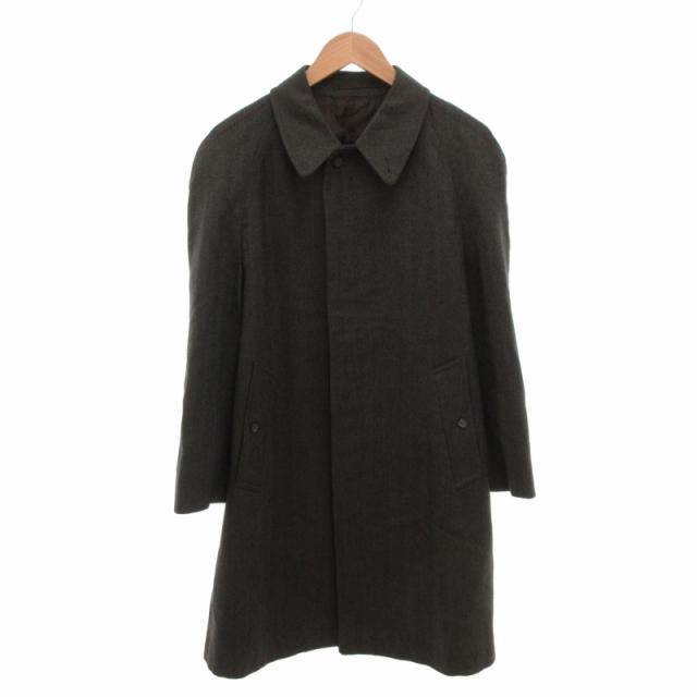 BURBERRY バルマカーンコート ロングコート ヘリンボーン 比翼ボタン