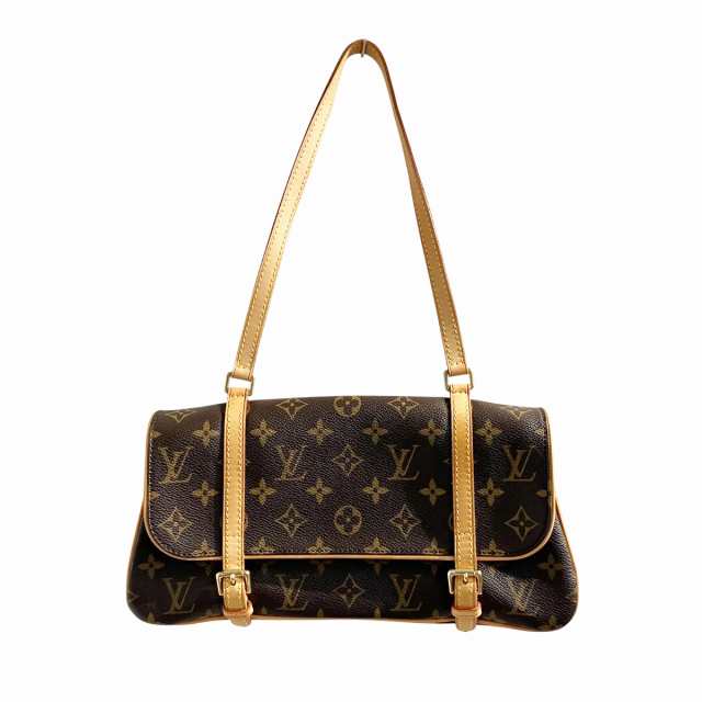 【中古】ルイヴィトン LOUIS VUITTON マレル M51157 モノグラム ショルダーバッグ 肩掛けカバン 茶 ブラウン ☆AA★の通販は