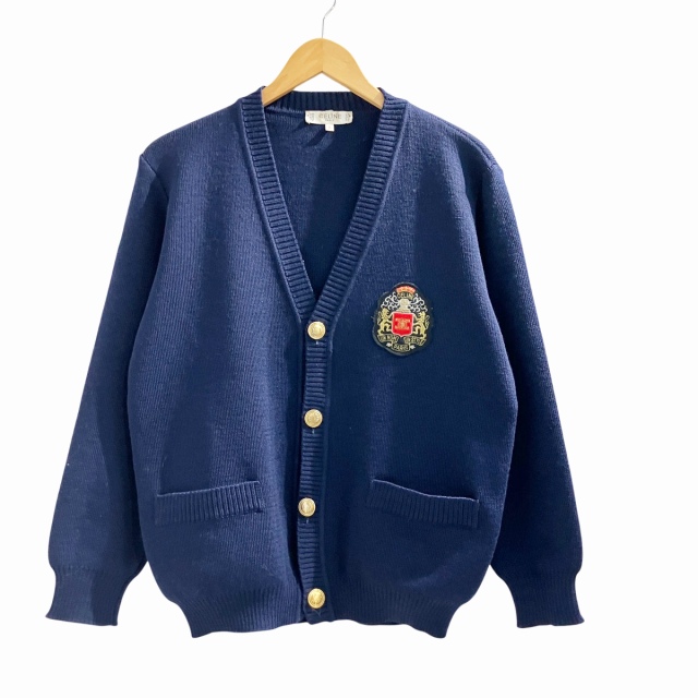 CELINE - CELINE セリーヌ ニット・セーター L 紺 【古着】【中古】 中古】セリーヌ CELINE ヴィンテージ カーディガン ニット