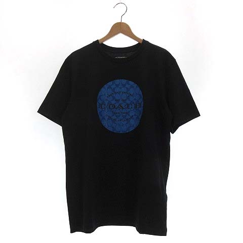 【中古】コーチ COACH Tシャツ 半袖 シグネチャー C9140 プリント M 黒 ブラック■GY14 メンズの通販は 6,800円