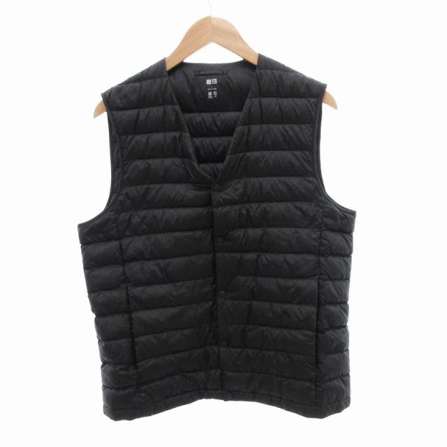 【中古】ユニクロ UNIQLO ウルトラライトダウンコンパクトベスト ジャケット ナイロン L 黒 311-400500 /JS