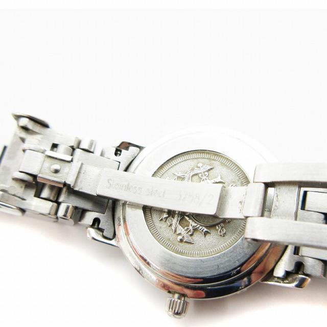 HERMES CL4.210 クリッパー　稼動品　グレー　ジャンク品 エルメス クリッパー CL4.210 グレー レディース 時計 【中古