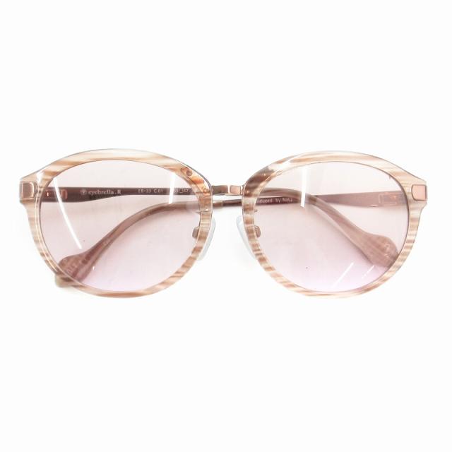 【美品】eyebrella アイブレラ サングラス ブラウン 6407 ✨eyebrella アイブレラ サングラス クリアタッチ ブラウン系 木目✨