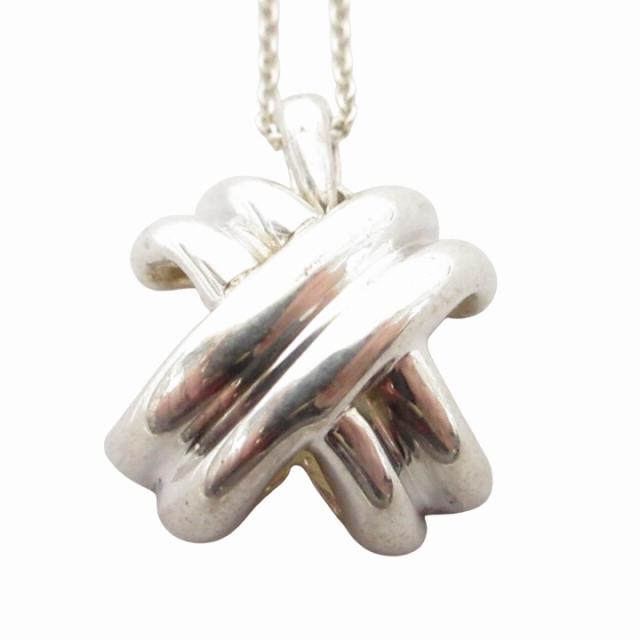 【中古】ティファニー TIFFANY & CO. シグネチャークロス ネックレス ペンダント シルバー SV925 1123 レディース