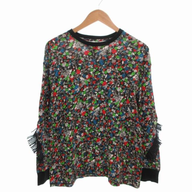 【中古】ファセッタズム FACETASM FLORAL FRINGE LONG TEE Tシャツ カットソー 花柄 フローラル フリンジ 長袖 3 Mの通販は 7,800円
