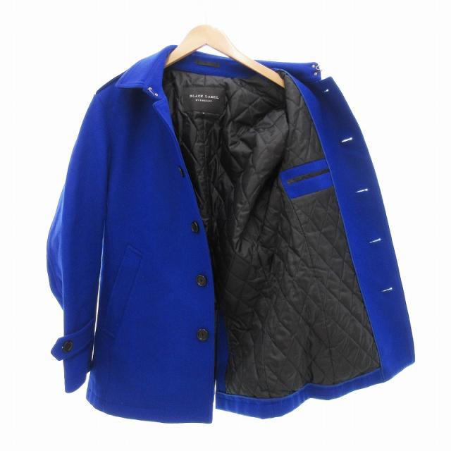 バーバリー　ブラックレーベル　ステンカラーコート　ノバチェック　ブラック　ブルー バーバリー ブラックレーベル ステンカラーコート ノバチェック