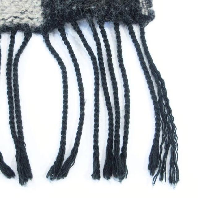 中古】フェンディ FENDI cravatte マフラー ズッカ柄 ロゴ チェック  