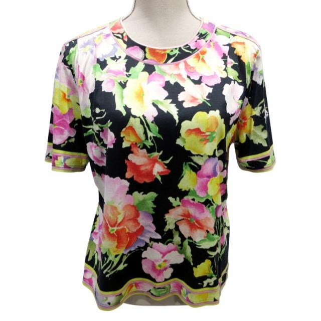 ＊LEONARD＊フラワープリント 半袖Tシャツ LEONARD/半袖/カットソー/フラワー/花柄 レオナール LEONARD 花柄