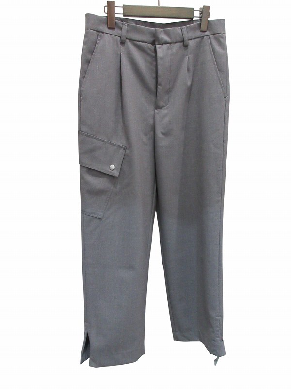【中古】未使用品 オーエーエムシー OAMC ワークパンツ カーゴパンツ グレーS メンズ