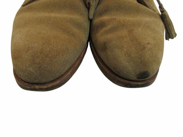【中古】クロケット&ジョーンズ CROCKETT&JONES メンズシューズ スウェード ベージュ サイズ8 メンズ_2