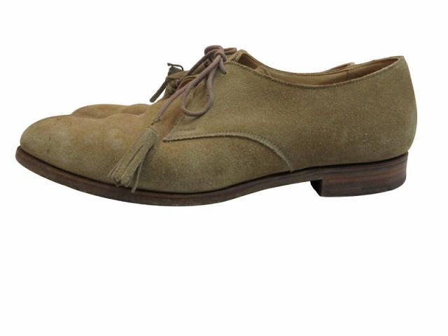 【中古】クロケット&ジョーンズ CROCKETT&JONES メンズシューズ スウェード ベージュ サイズ8 メンズ_3