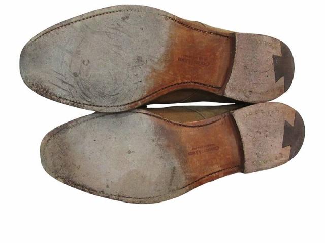 【中古】クロケット&ジョーンズ CROCKETT&JONES メンズシューズ スウェード ベージュ サイズ8 メンズ_7