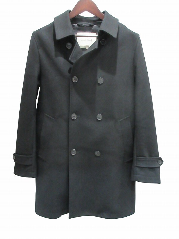 【中古】マッキントッシュ MACKINTOSH コート ブラック メルトン ショートトレンチコート 40 GM-005F-2K-3H メンズ