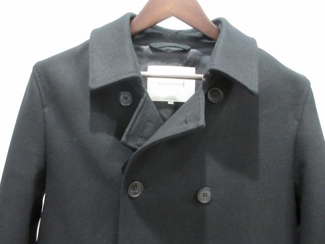 【中古】マッキントッシュ MACKINTOSH コート ブラック メルトン ショートトレンチコート 40 GM-005F-2K-3H メンズ_1